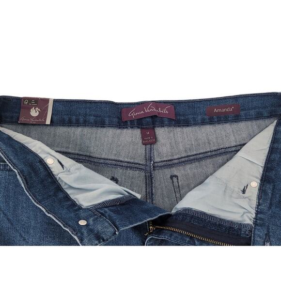 Gloria Vanderbilt Amanda Women's Flawless Flex High Rise Jeans Size 14 Short NWT - Picture 3 of 6